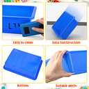 24 Pack Paper Organizer Bins Classroom Storage Tray Letter Size Flat Storage Tray Plastic Art Trays Classroom Pencil Organizer Baskets for School Office Teacher Book Organization (Colorful)