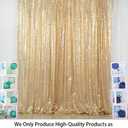 ShinyBeauty PHOTOBOOTH Backdrop - 4FTx7FT - Light Gold Sequin Fabric, Wedding & Rust Backdrop, Photography Curtains