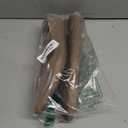 Amazon Essentials Women's Pointed-Toe Ballet Flats (12, Beige Faux Leather)