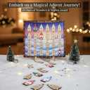 Wooden Gnome Ornaments  24 Gnomes Wooden Hanging Ornaments with Positive Quotes, Funny Gnome Ornament, Gnome Decor for Xmas Tree, Christmas Gift for Grandkids, Kids, Women, Friends, Teens