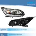LABLT A Pair Headlight Assembly Replacement for Accord 2013 2014 2015 DRL Headlights Set Driver and Passenger Side HO2502156