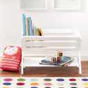 Lipper International Kids' Book Caddy with Shelf, White