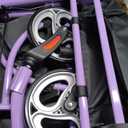 Ablecare Updated Rollator Walker for Seniors with Seat, 2 in 1 Rolling Walker Wheelchair Combo for Mobility-Impaired, Dual Height Adjustment, Lightweight & Foldable Rollator, Capacity 310lbs (Purple)