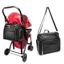 Leather Diaper Bag Backpack with Changing Pad - Multi-Function Large Capacity Baby Bag with Adjustable Shoulder Strap & Stroller Straps