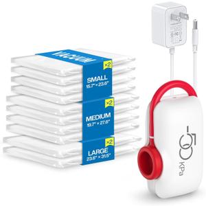 Vacuum Storage Bags Jumbo (12 x Jumbo),Plastic Packaging Bags,Space Saver Sealer Compression Bags for Blankets, Comforters, Pillows, Bedding,Clothes Storage