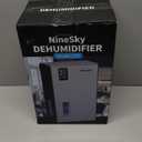 NineSky Dehumidifier, 1000 sq.ft Dehumidifiers for Home with 95oz Large Water Tank, Quiet Dehumidifier with 7-Color Ambient Light & Auto Shut Off, Dehumidifier for Basement, Bedroom, Bathroom (Grey)