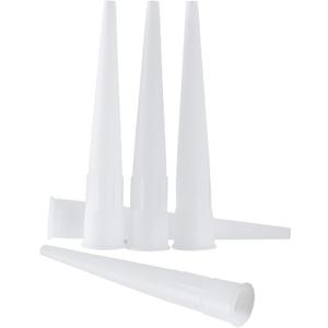 30Pcs Plastic Caulking Gun Extender - Caulk Nozzle Tips 4inch for Sausage Caulking Gun Application, Caulk Nozzle Tip Tool Easy To Use(White)
