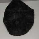 SHACOS Bathroom Rugs Sets 3 Piece with Toilet Lid Cover, 16"x24"Bath Mat and 20"x24" U-Shape Contoured Toilet Mat Machine Washable Shaggy Absorbent Bath Rugs (Black)