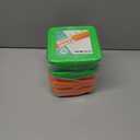 4 Pack of Sandwich Containers - Reusable, BPA Free Plastic, Snap & Lock Shut Lids and Silicone Seal. Great for Fruit, Salad, Lunch Box Snacks and Food Storage