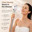 Korean Beauty VC Scent Handheld Filter Shower Head with Rotary Switch | Anti-Chlorine Hard Water Filter, Gentle Skin & Smooth Hair, Easy Install