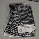 Amazon Essentials Women's Long-Sleeve Open-Front Long Cardigan (Black White Horizontal Stripe)