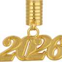 4 x Newrara Graduation Unisex Matte Adult Graduation Cap with Tassel (Black)