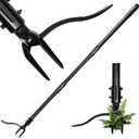 Weed Puller Tool, 50 Inch Stand Up Heavy Duty Weed Puller Tool, Gardening Hand Weeding Tool, 4 Claw Steel Head with Long Metal Handle Weed Remove Tool for Yard and Garden