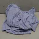 Fruit of the Loom Men's Long Sleeve Broadcloth Pajama Set (4XL, Blue Stripe)