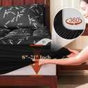 PRIMESOFT 100% Waterproof King Size Mattress Topper, Thick Pillow Top Mattress PadUp to 25 Inch Deep Pocket,Soft Breathable Mattress Pad for Back Pain, Protector Cover(Black)