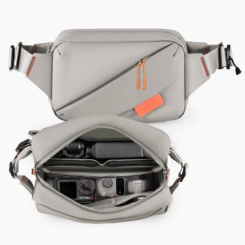 All-in-One Waterproof Storage Bag for DJI Osmo Pocket 4/3/Osmo Mobile 8/7P/Action 6/5 Pro/Nano,Portable Premium 900D Polyester Multilayer Travel Case with Smart Organization for Xtra Muse Accessories