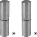 2 PCS Weldable Barrel Hinges 4⅛ x 1" Heavy Duty Steel Weld On Bullet Door Hinges Ball Bearing Detachable Hinge for Swing Door Trailer Ramp Gate Metal Gates (4⅛ x 1⅛"- 2 pcs)