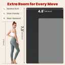 THAILE Large Exercise Mat, 7' x 5' x 6mm, Non-Slip Workout Mat for Home Gym