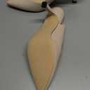 Rilista Women's Slingback Kitten Heels Closed Pointed Toe Wedding Party Dress Pumps Shoes Size 7,5