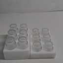 Ribbed Glassware Set of 12, Glass Cups 12 oz and 7 oz, Fluted Glassware, Stackable Glasses, Cups for Kitchen, Gift Box Set
