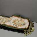 Velvet French Table Runner Farmhouse for Home Kitchen Dining Decor Parties Family Dinners Wedding 12"*118"