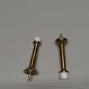 Triumph Hardware 3" inch Heavy Duty Solid Rigid Door Stop with Soft Rubber Tip, Zinc Alloy Metal Solid Door Stopper Protect Wall & Door, (Champagne Bronze)