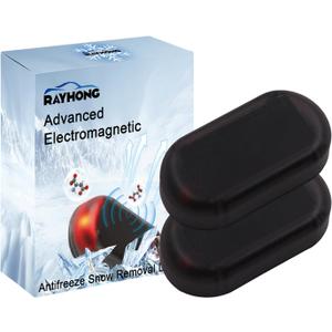 Car Interference Antifreeze Instrument,Electromagnetic Snow-Melter,Anti-Freeze Electromagnetic Car Snow Removal Device,Long-LastingBlack2PC