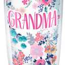 Tervis Made in USA Double Walled Dainty Floral Mother's Day Insulated Tumbler Cup Keeps Drinks Cold & Hot, 16oz, Grandma