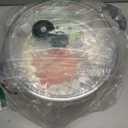 IMUSA USA MEXICANA-410 Aluminum Steamer with Glass Lid 10-Quart, Silver, 10Qt