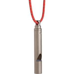 Vargo Titanium Emergency Whistle  Ultralight 100+ dB Pealess Safety Whistle with Reflective Neck Lanyard  Durable Survival Whistle for Hiking, Backpacking, Camping, and Emergency Kits
