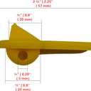 Tire Changer Plastic Insert, Tire Machine Guard, Wheel Rim Edge Protector for Mount Duck Head, Nylon Tyre Demount Fitting Head Part, 6 Front (Upper) + 6 Rear (Lower) Insert Kit/Pack, 1 Pack, 09YCL