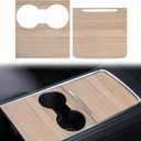 Center Console Wrap Wooden for Tesla Model 3/Y 2021-2025,Console Cover for Tesla Interior Decor Accessories(Not for M3 Highland/My Juniper)