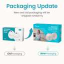 Paruu Hands Free Breast Pump P16, Wearable Breast Pump Electirc Portable with 4 Modes & 12 Levels, Max 309mmHg Strong Suction 19/21/24mm Flange Inserts Wearable Breastfeeding Pump, 2 PackNude