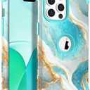 Hocase for iPhone 14 Pro Max Case, Heavy Duty Shockproof Protection Soft Silicone Rubber+Hard Plastic Bumpers Hybrid Protective Case for iPhone 14 Pro Max 2022 - Teal