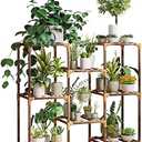 New England Stories Plant Stand Indoor, Outdoor Wood Plant Stands for Multiple Plants, Plant Shelf Ladder Table Plant Pot Stand for Living Room, Patio, Balcony, Plant Gardening Gift