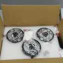 LMQNINE Natural Alabaster Pendant Lights for Kitchen Island White Marble Long Tube Chandelier 4000K Modern Black Ceiling Light Fixtures for Bedroom Dining Room Table Living Room Hallway(M-3Pack)