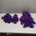 ColorGround Long Curly Cosplay Wig with 2 Ponytails (Dark Purple)