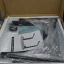 Fleecy day Folding TV Tray Table,Adjustable TV Dinner Table with Sturdy MDF Top,Eating Trays for Living Room with No Assembly Required (Sea Blue) (1PC)