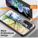 for Galaxy S23 Plus Case with Built in Kickstand,Shockproof/Dustproof/Drop Proof 3-Layer Military Grade Protective Cover for Samsung Galaxy S23 Plus 6.6" 2023,Abstract Colorful Tree of Life