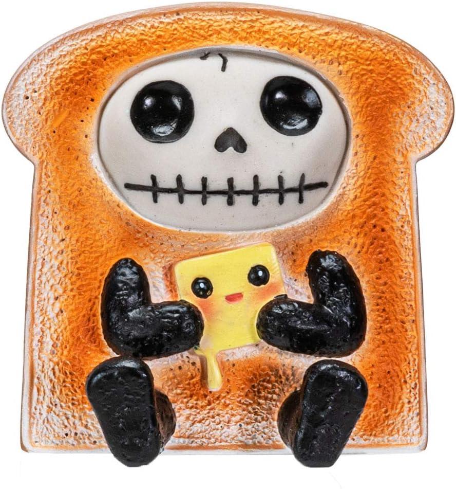 Furrybones Summit Collection Toasty Figurine Decorative Signature Skeleton Bread Toast Costume 3 Inch Tall Collectible Statue