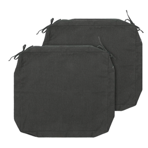 Outdoor Cushion Covers 22 x 20 x 4 inch,Set of 2,Replacement Seat Cushion Cover for Patio Furniture Chair,Water Resistant,Fade-Resistant Slipcover, (Charcoal Gray)