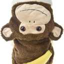 Monkey Halloween Costume Outfits for Small Dog Funny Pet Coat Jacket Clothes in Cold Weather (S(Pet 6-10LBS), Brown Monkey)