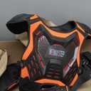 Kids Dirt Bike Gear Motorcycle Armor, Chest Protector Motocross Motorcycle Protective Gear Motorcycle Body Armor Vest with Elbow Knee Protector Pads Suit (Orange)