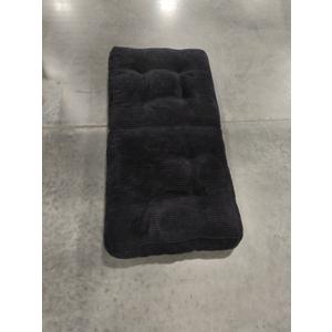 Foldable Cushioned Chair, Black – Assembly Required, Compact Portable Floor Chair, 24” x 24” x 8” Folded, Expands to 48” Long