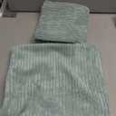 XMAYODS 2 Pack Decorative Pillow Case Covers Corduroy 45x45 50x50 60x60cm Pillowcase Covers with Zipper Square Cushion Protectors Cover for Home Couch Sofa Bed(Bean Green,2pcs 66x66cm)