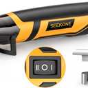 SEEKONE Mini Heat Gun, 350W 2-Temp Settings 500℉ & 842℉（260℃& 450℃） Fast Heat Hot Air Gun Tool with Reflector Nozzle and 4.9Ft Long Cable Overload Protection for Crafting, Vinyl Wrap and Shrink Tubing