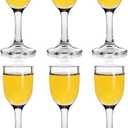 Shot Glasses, 1oz Mini Wine Glasses Set of 6, Cute Shot Glasses/Great for White and Red Wine/Wine Glass Clear/Tasting Glasses