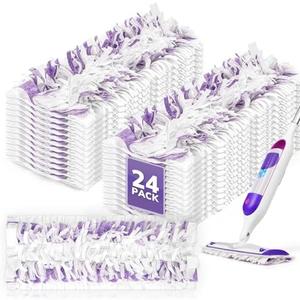 AIR U+ 6 Pack Disposable Power Mop Pads Refills for Swiffer Power Mop, Unscented 14-Layer Thickened Multi-Surface Replacement Mopping Refills Pads for Floor Surface Cleaning