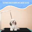 Nuanchu Extra Thick Grooming Table Mat Pad 36 x 24 x 0.24 Inches, Non-Slip PVC and Foam Pet Bathing Table Padded Mat for Grooming Pet Dogs Cat at Home(Black)