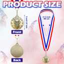Remuuly 30-60 Pcs Goat Medals Bulk Greatest of All Time Medals MVP Award with Neck Ribbon All Time Goat Trophy Gold Champion Prize for Team Events, Sports Competitions